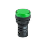 Индикатор AD-22DS (LED) Ø22мм (зеленый) IEK (10/600)