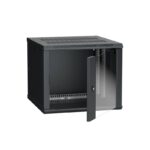 ITK Шкаф LINEA W 9U 600x600 мм дверь стекло, RAL9005 IEK E-PRO