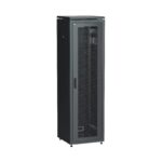 ITK Шкаф сетевой 19" LINEA N 42U 600х800 мм перфорированная передняя дверь черный IEK E-PRO