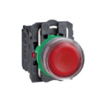 Кнопка 22 мм 220-240В красная с подсветкой XB5AW3445
