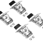 КРЕПЛЕНИЕ по гипсокартону для LED ДВО INLUX MEGALIGHT (50/150)