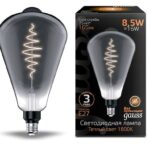 Лампа Gauss LED Filament ST164 8.5W Е27 165lm 1800К gray flexible 157802005