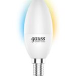 Лампа Gauss Smart Home С37 5W 470lm 2700-6500К Е14 изм.цвет.темп.+диммирование LED 1110112