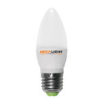 LED ЛАМПА C37 "Свеча" 10W 900Lm 230V 2700K E14 MEGALIGHT (10/100) NEW