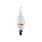 LED ЛАМПА CF37 "Свеча на ветру" 7W 630Lm 230V 4000K E27 MEGALIGHT (10/100)
