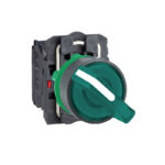 Переключатель с подсветкой, зеленый, Ø22, 2 позиции, фиксация, 110...120 V AC, 1 НО+1 НЗ XB5AK123G5