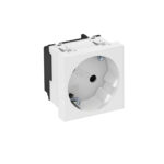 Розетка 1я с з/к под углом 33° штор.16А 250В (45х45 мм Modul45) бел. STD-D3S RW1 OBO Bettermann